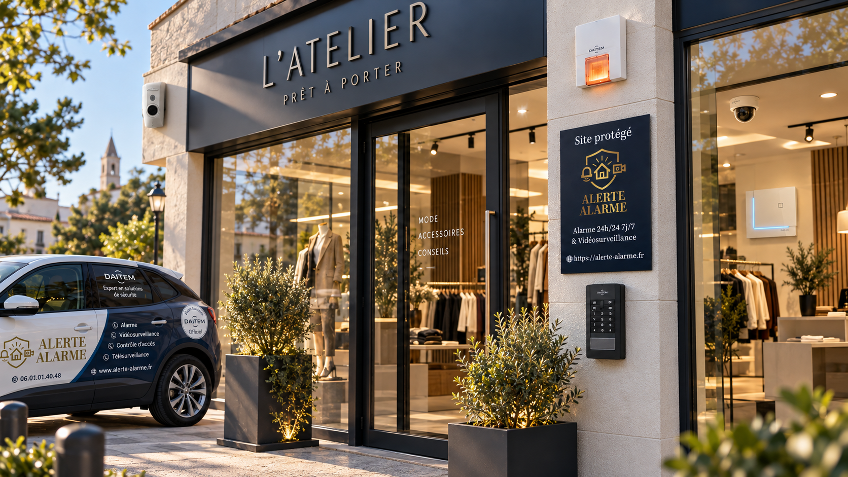 Commerce protégé par Alerte Alarme