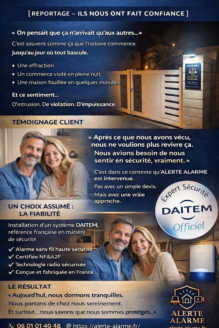 Témoignage client Alerte Alarme
