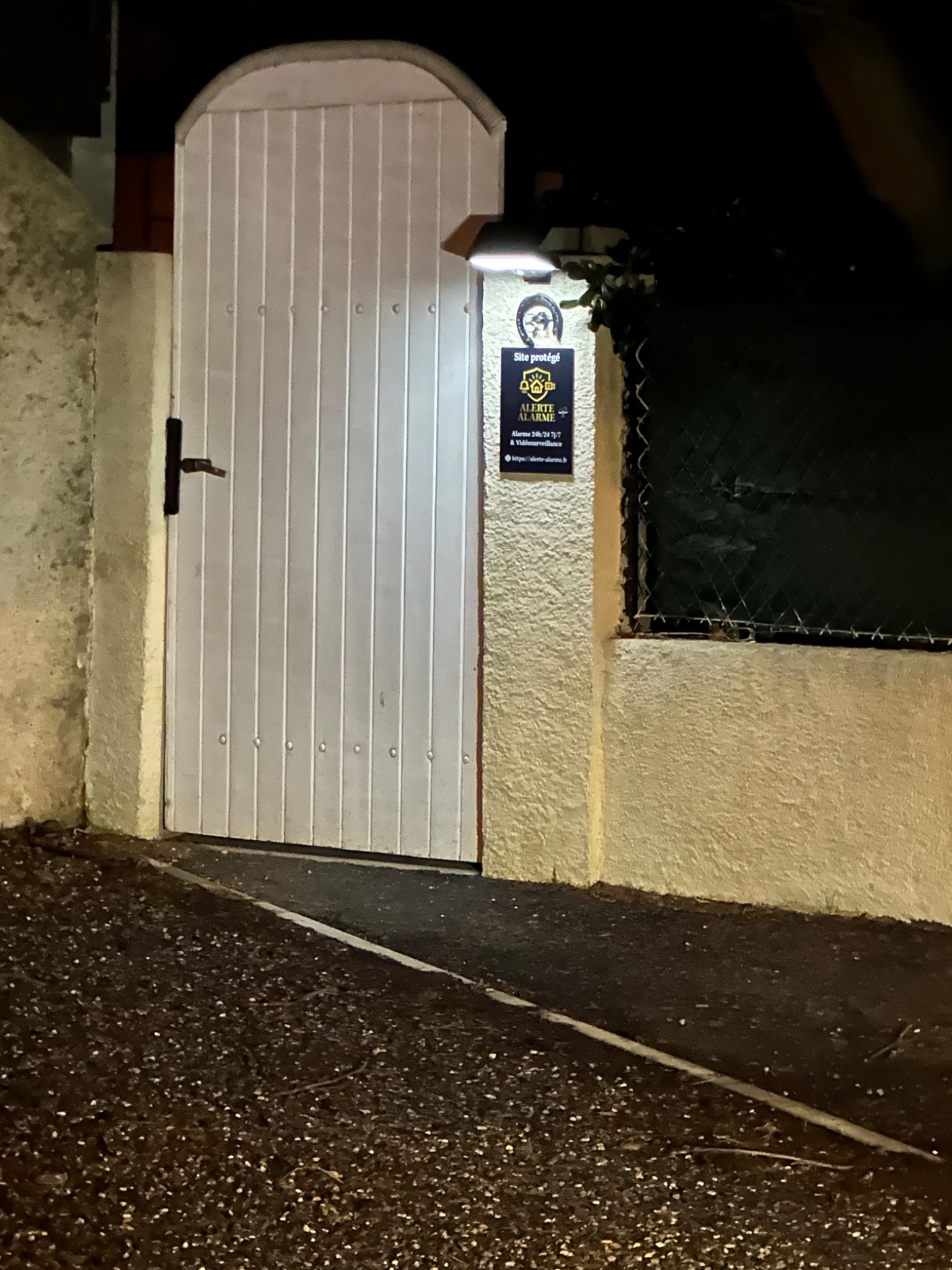 Panneau Alerte Alarme sur une installation réelle